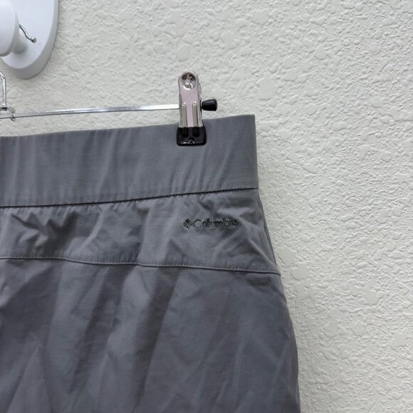 Columbia Anytime Gray Casual Nylon Stretch Hiking Shorts AK0418 Womens sz Large - Picture 5 of 9